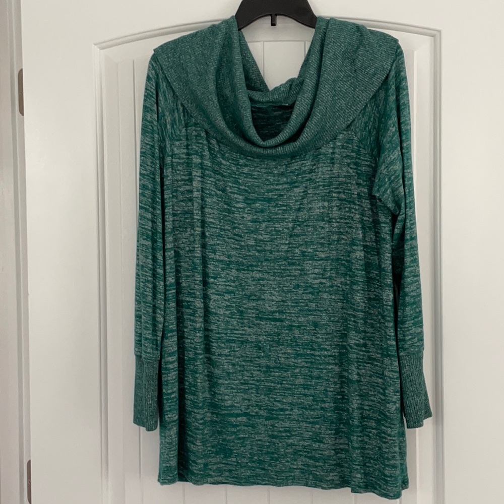 a.n.a women’s green cowl neck sweater size…